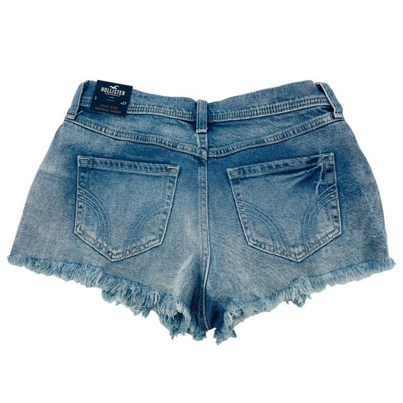 Hollister - High Rise Vintage Shorts - Size 5 - W27 - Picture 3 of 10